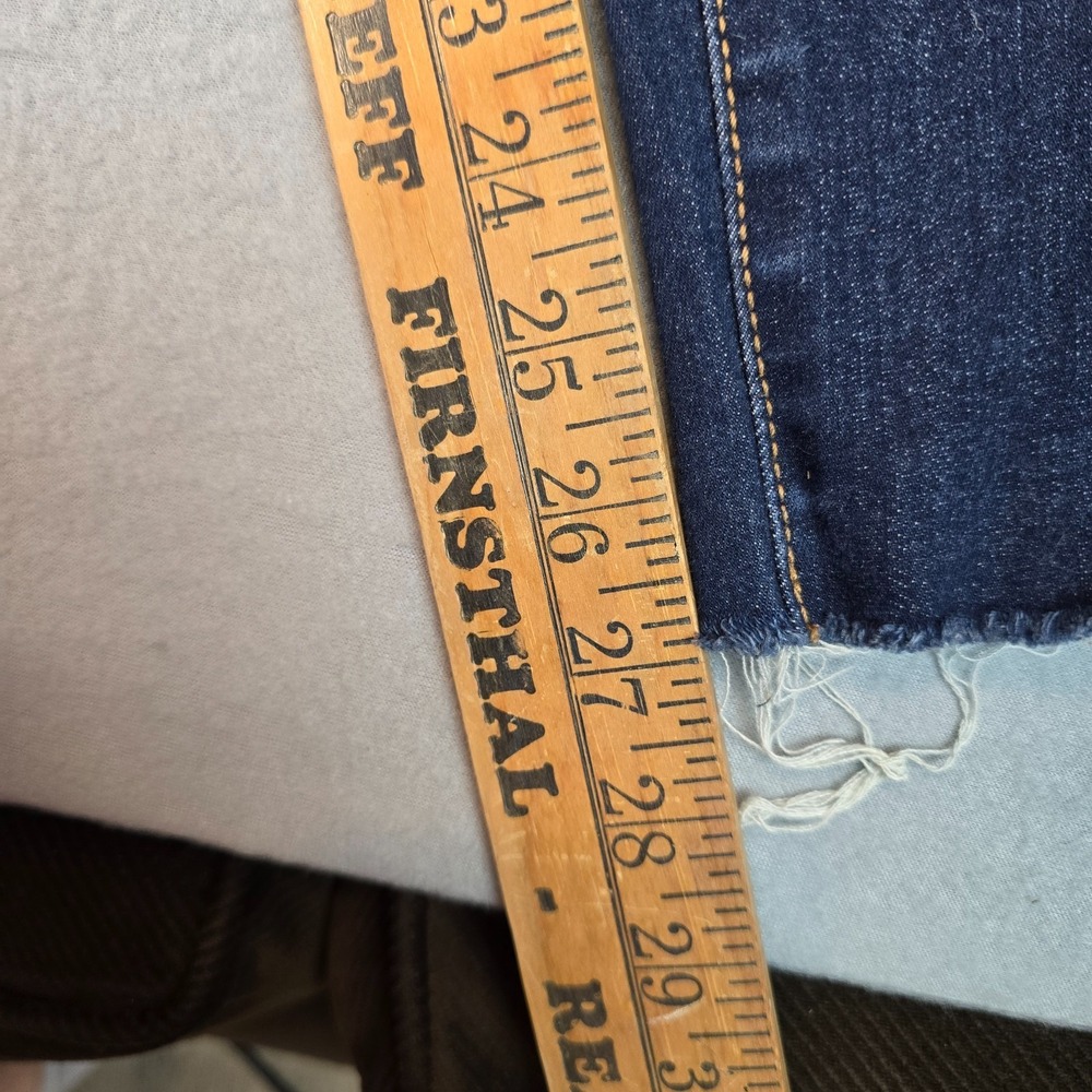 SO Women Super High Rise Jegging Jeans Size 13 Dark Wash Distressed Raw Hem - Picture 7 of 12